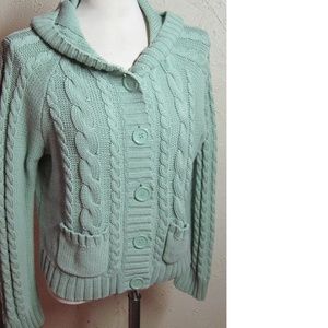 Stamp 10 New Lt Green Hoodie Sweater Size L